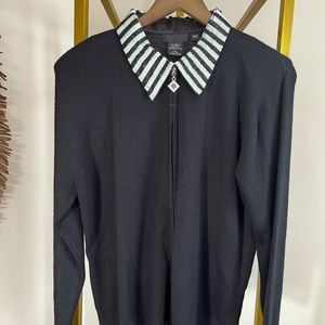 Radzoli Black Beaded Cardigan